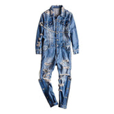 Lockerer Jeans-Overall im Used-Look für Herren